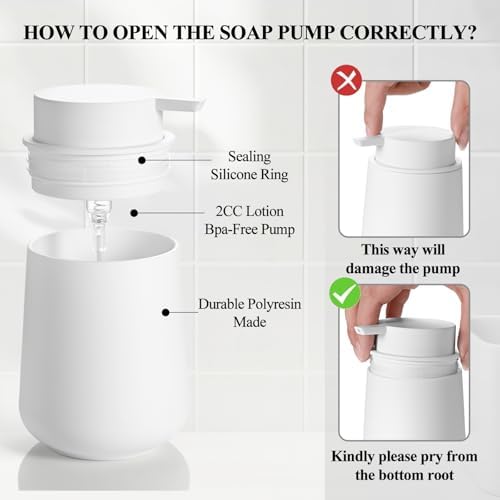 Matte White Bathroom Accessories Set