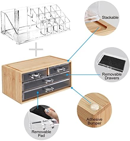 Ikee Design Acrylic Clear Baboom Makeup Cosmetics Lip Gloss Organizer