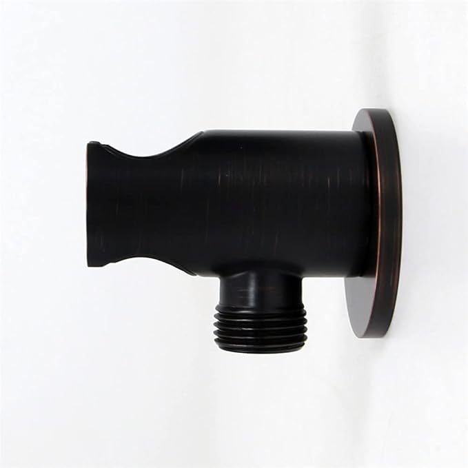 Hand Held Shower Head Holder with Hose Connector Shower Wand Holder Wall Mount Handheld Shower Handle Sprayer Holder Shower Hose Adapter Shower Elbow with Spray Head Bracket Oil Rubbed Bronze