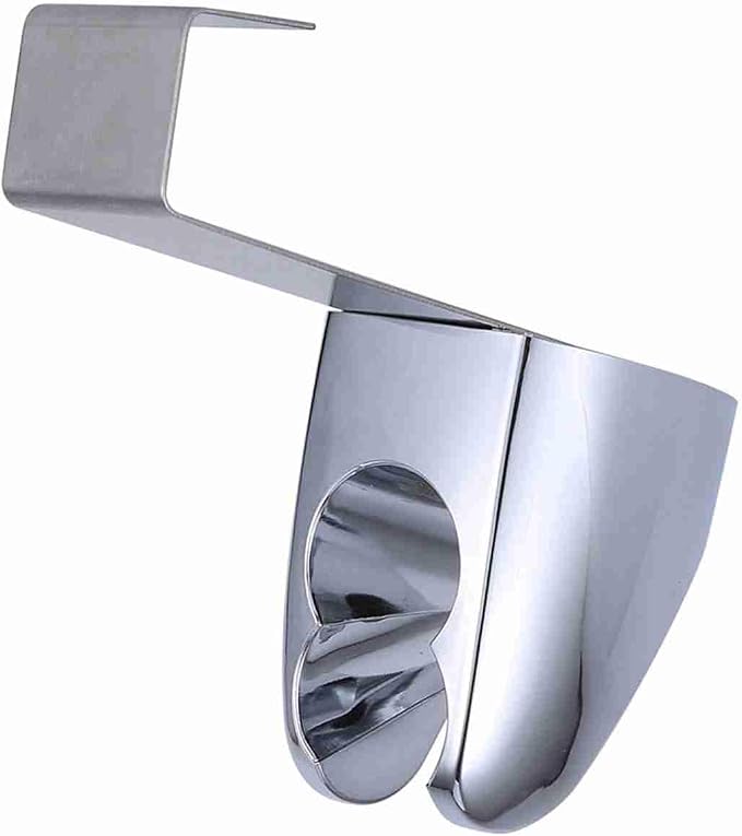 Bidet Sprayer Holder and Shower Head Stand Pack of 2 Wall Mounted Two Position Bracket, Stainless Steel and ABS Reusable for Hand Shower and Toilet