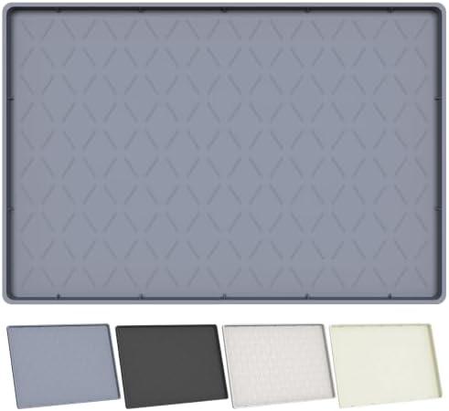 Extra Thick Under Sink Mat Waterproof with Raised Edge 34" x 22"