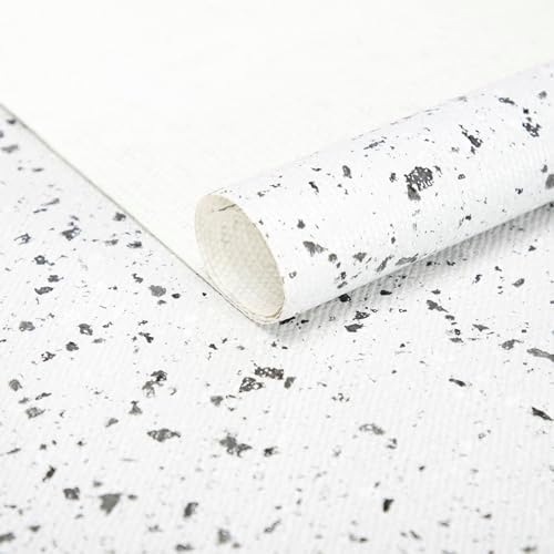 FIFTY FEET 12"x60" Non-Adhesive Shelf Liner for Kitchen Cabinets and Drawers, Washable Non-Slip PVC Cabinet Liner (Rock)(1 Roll)