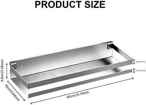 Stainless Steel Bathroom Shelf Shower Caddy Wall Mounted