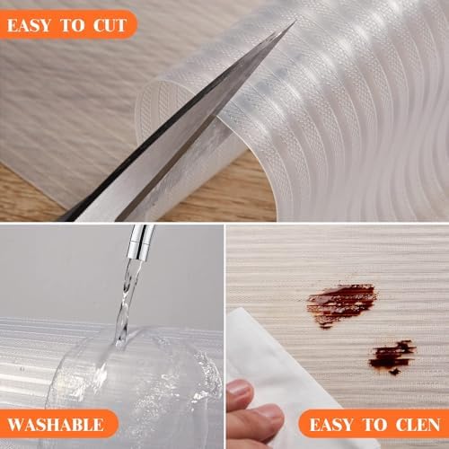 Mcrbeay 17.5" X 120" Refrigerator Liners Shelf Liner Washable