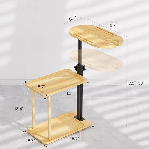 Bathtub Tray Table, Freestanding Bath Side Table Tub Tray Caddy