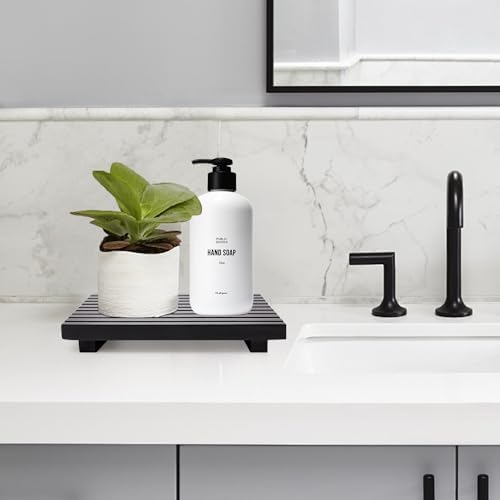 Wooden Display Risers Table Stand for Bathroom Tray Kitchen Counter Decor