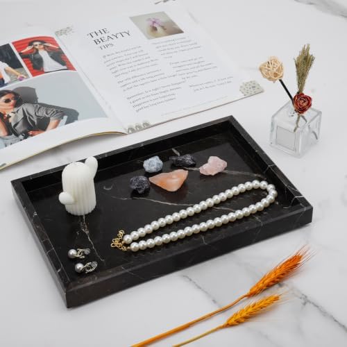 Brown Marble Tray,Pure Natural Vanity Tray