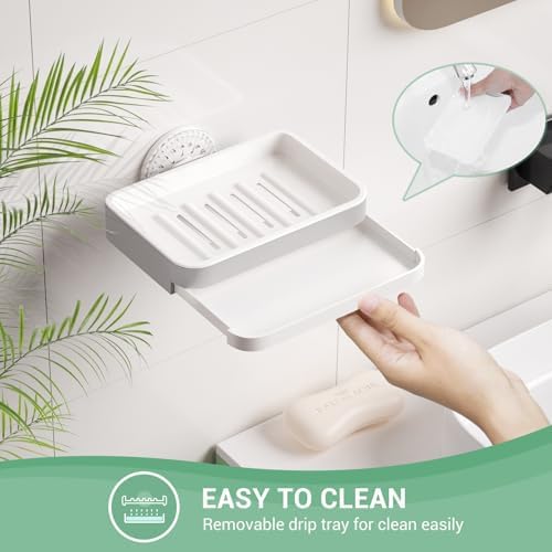 LUXEAR Shower Caddy Suction Cup Shower Basket 3 Pack