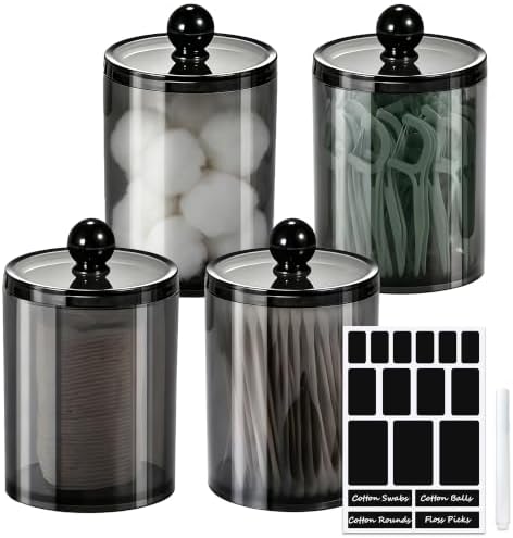 4 Pack 10 oz Cotton Round Holder Dispenser Set