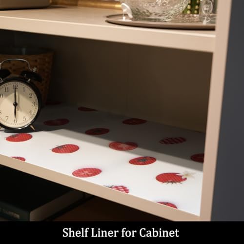 Tomato EVA Shelf Cabinets Drawer Liner for Kitchen 12in x 10FT
