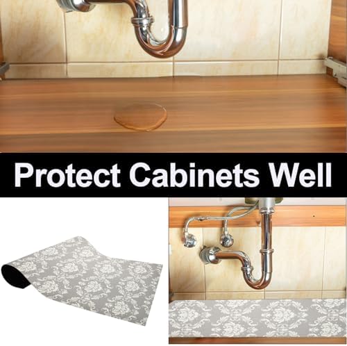 AiBOB Waterproof Under Sink Mat, Absorbent Cabinet Protector, 24" x 36"