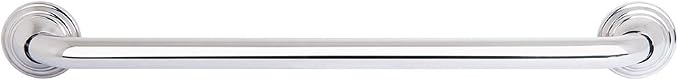 Utopia Alley 24 Inch Decorative Grab Bar for Bathroom & Shower – Wall Mounted Safety Handle, Stainless Steel Bath Support Rail with Concealed Mounting Hardware, Chrome