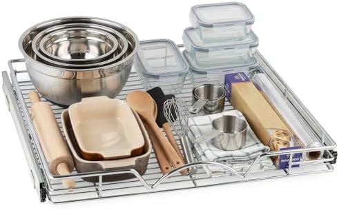 HOLDN’ STORAGE Pull Out Cabinet Organizer, 20”W x 17”D Cabinet Drawer