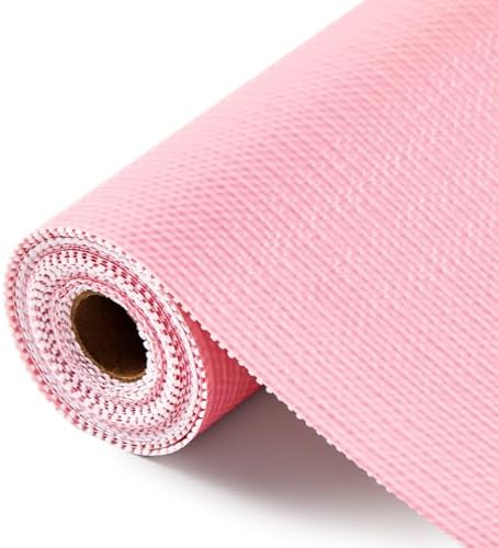 Drawer and Shelf Liner for Kitchen Cabinets, Pink, 12IN X 20FT