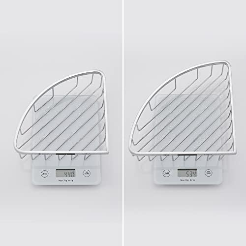 Corner Shower Caddy Organizer, SUS304 Stainless Steel Heavy Duty Rust-Proof Shelf Shampoo Holder, Wall Mounted Storage Rack for Bathroom Kitchen, 2 Packs Polished Chrome