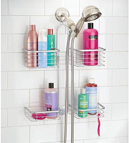 iDesign Hanging Handheld Shower Hose Caddy, Chrome