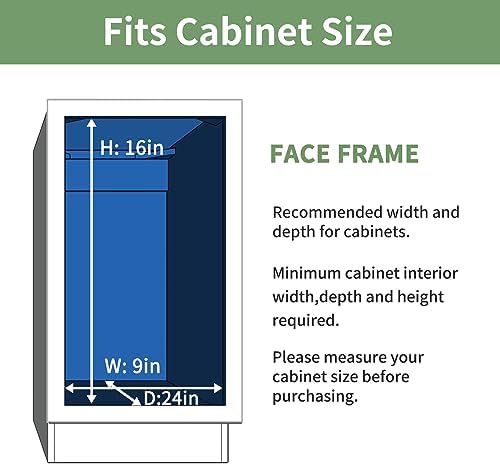 ROOMTEC Pull Out Cabinet Organizer (7½"W x 21½"D),2 Tier Pull Out Storage Shelf Drawer Basket,Sliding Shelves for Base Cabinet Organization in Kitchen, Bathroom, Pantry