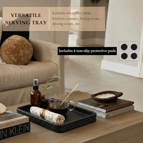 Black Cement Concrete Coffee Table Tray