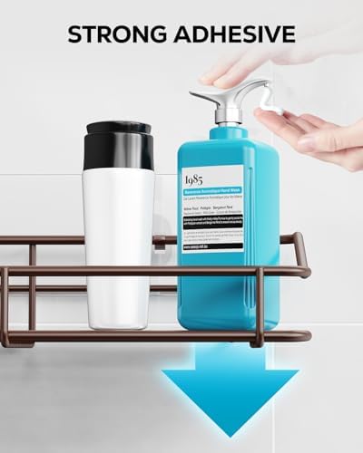 Nieifi Shower Caddy Adhesive, Shower Shelves, Shampoo Holder for Bathroom