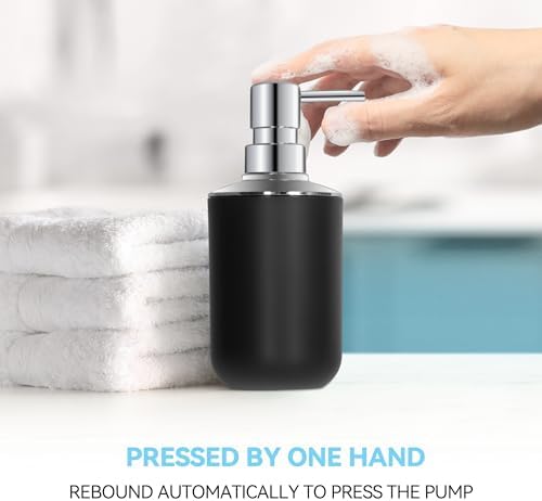 Black Bathroom Accessories Set 4 PCS, Black Bathroom Accessories