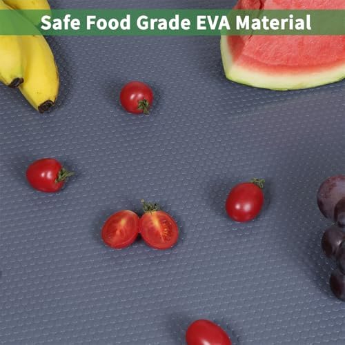 Shelf Liners 12 inch x 20 ft Kitchen Cabinets Liner Non-Stick Drawer Mats EVA Protector Shelving Cupboard Lining (Gray, 12 inch x 20 ft)