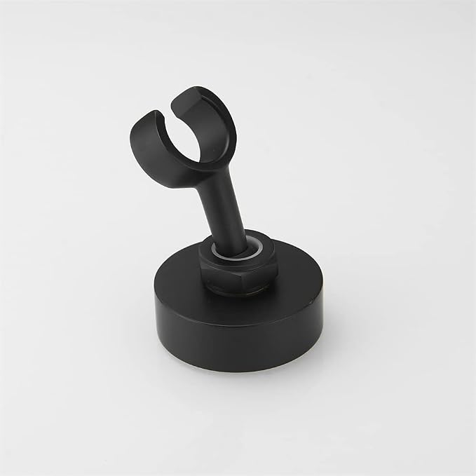 Shower Head Holder Handheld Shower Wand Holder Shower Handle Holder Wall Mount,Shower Sprayer Holder Brass RV Shower Adjustable Bidet Spray Head Holder Showerhead Holder,Matte Black