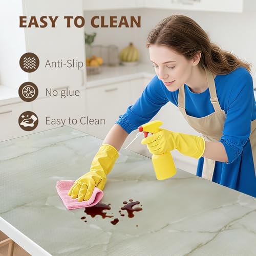 2-Layer Drawer and Shelf Liner for Kitchen Cabinet: 23.6in X 30Ft Non Slip
