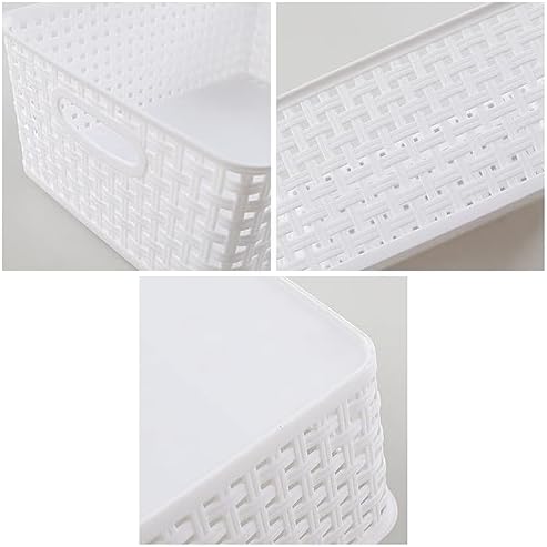Plastic Storage Baskets for Shelf, 4 Packs