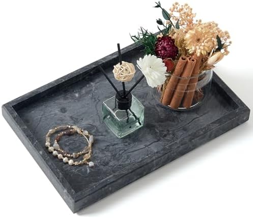 Marble Bathroom Tray,Pure Natural Vanity Tray,﻿