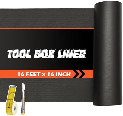Professional Grade Tool Box Liner Heavy Duty Non-Slip Drawer Liner Black