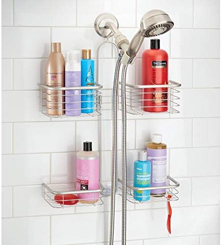 iDesign Hanging Handheld Shower Hose Caddy, Satin