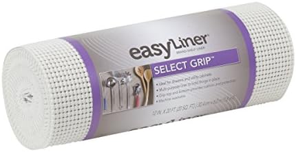 Duck Non-Adhesive Shelf Liner Select Grip EasyLiner, 12-inch x 20 Feet, White