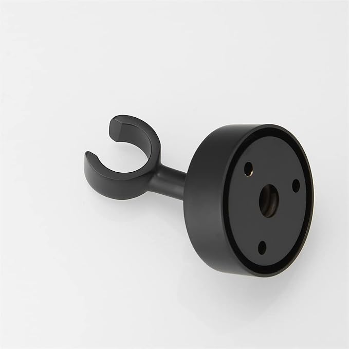 Shower Head Holder Handheld Shower Wand Holder Shower Handle Holder Wall Mount,Shower Sprayer Holder Brass RV Shower Adjustable Bidet Spray Head Holder Showerhead Holder,Matte Black