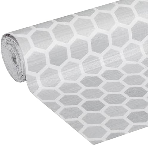 Smooth Top EasyLiner for Cabinets & Drawers, Easy to Install, Shelf Paper & Drawer Liner Non Adhesive, Non Slip Shelf Liner for Pantry, Kitchen Essentials, 12 in x 10 ft (6 Pack), 60 ft, Gray Subtle