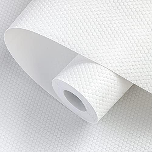 Shelf Liners 15 inch x 20 ft Shelf Liners for Kitchen cabinets nonstick Shelf Lining Drawer Mats EVA Protector for Cupboard (White,15 inch x 20 ft)