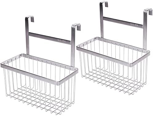 LUANT Over The Bathroom Shower Door Caddy Hanging Storage Organizer Baskets, Bathroom Over the Door Shower Caddy for Shampoo, Conditioner, Soap,2PCS