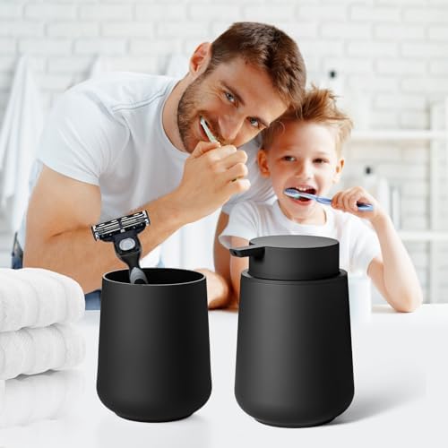 Matte Black Bathroom Accessories Set
