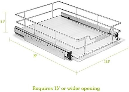 CUISINART 14" Sliding Cabinet Organizer, Chrome Finish