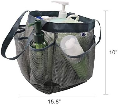 SPINFOX 2 Pack Mesh Shower Caddy Portable, Hanging Bags for Camping Dorm