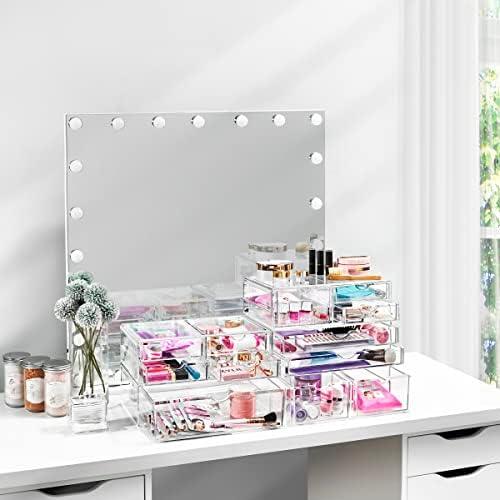 Sorbus Acrylic Drawers, Clear Makeup Organizer for Vanity (1 Drawer)