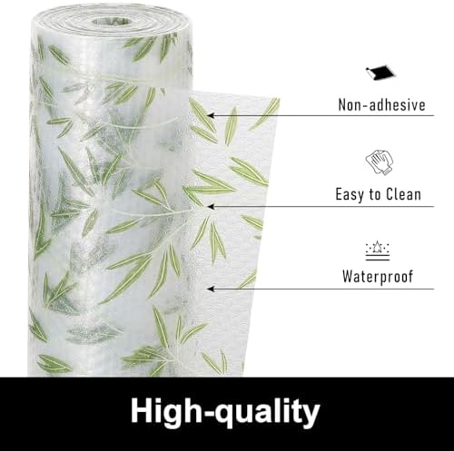 Cooyes Shelf Liners for Kitchen Cabinets Waterproof Kitchen Cupboard Mats