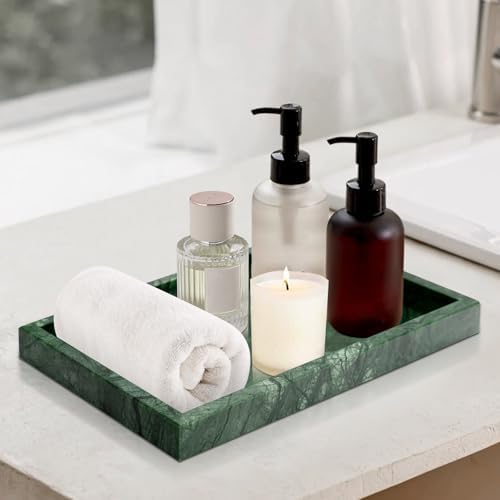 Green Marble Tray,Pure Natural Vanity Tray