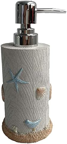 Sweet Home Collection Bathroom Accessories Sets Unique Collections Modern Classic Contemporary Decorative Beautiful Designs Bath Shower Tub Décor, Lotion Pump/Soap Dispenser, Ocean Star