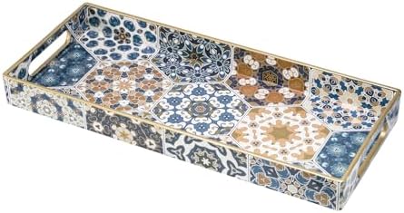 MAONAME Plastic Bathroom Vanity for Countertop, Narrow Decorative Trays