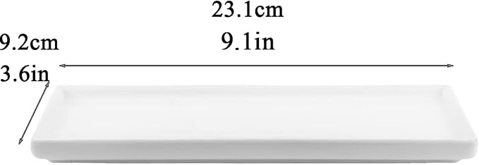 Ceramic Toothbrush Holder for Bathroom Toothbrush Tray for Vanity Countertop Storage Organizer for Holding Toothpaste Dental Floss Picks Makeup Brushes Trays for Household Purposes(Large