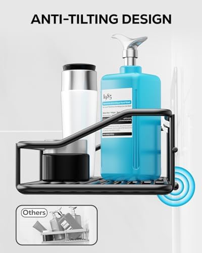Nieifi Shower Caddy Adhesive, Shower Shelves, Shampoo Holder for Bathroom