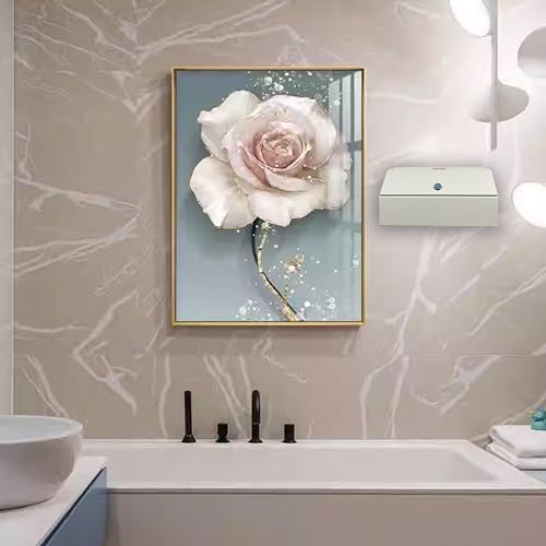 Wall-Mount Steel Medicine Cabinet with Key Lock
