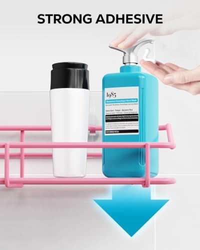 Nieifi Shower Caddy Adhesive, Shower Shelves, Shampoo Holder for Bathroom