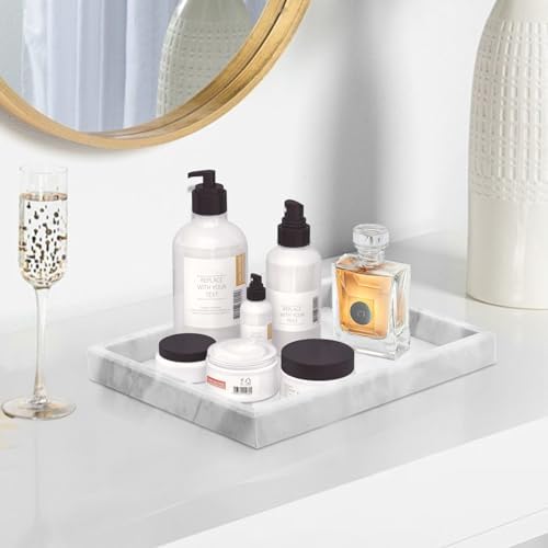 Marble Bathroom Tray,Pure Natural Marble Vanity Tray