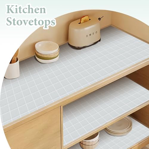 Drawer and Shelf Liner for Kitchen Cabinet: 12 in X 20 Ft Non Slip